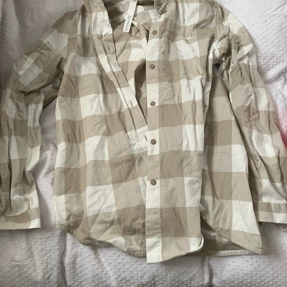 NEW KHALI PLAID LULULEMON BUTTON UP - Picture 1 of 2